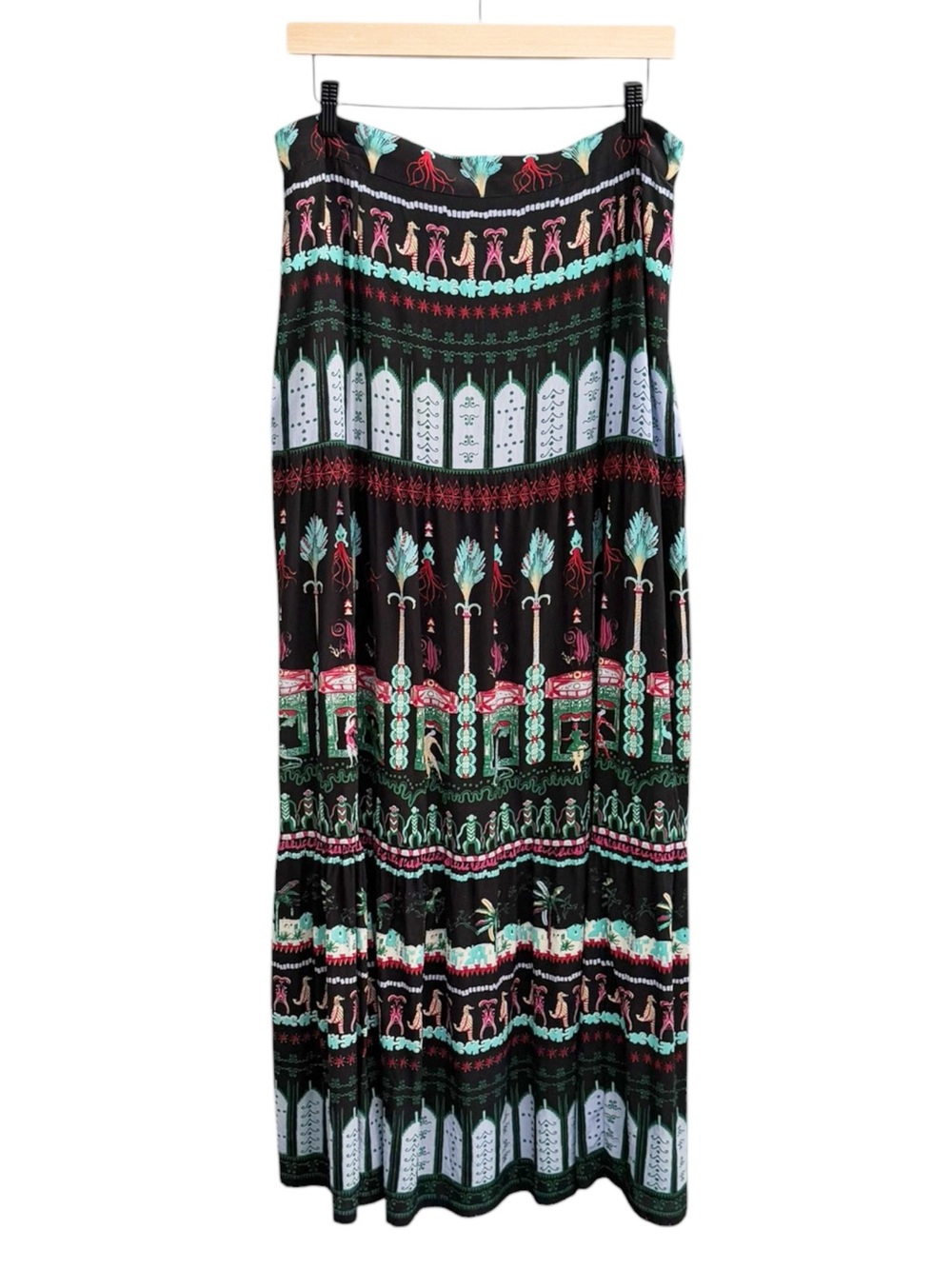 Emporio Sirenuse Positano Silk Maxi Skirt | IT 48 - Picture 2 of 9